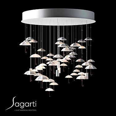 Sagarti Rene Re.90 Chandelier 3D model image 1 