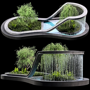 - Water Feature Sculpture Model 3D model image 1 