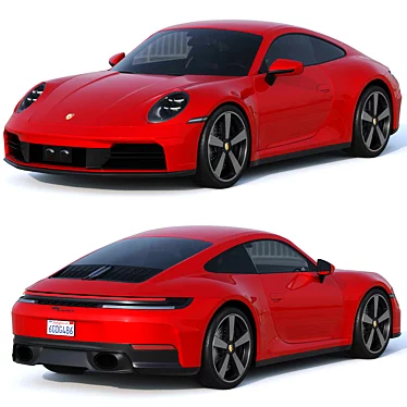 Porsche 911 Carrera GTS Hybrid 3D model image 1 