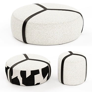 Contemporary Brooklyn Pouf Design 3D model image 1 