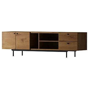 Modern TV Stand Skult 2 3D model image 1 