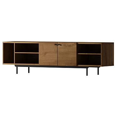 Modern TV Stand Skult 4 3D model image 1 