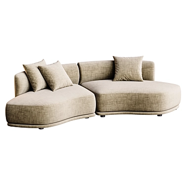 Modern Chic Olivia Sofa Design 3D model image 1 