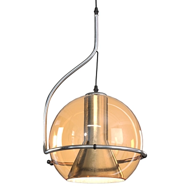 Title: Industrial Halo Pendant Light 3D model image 1 