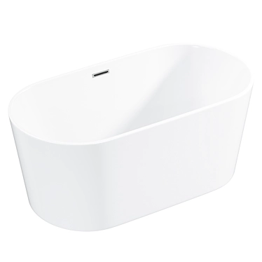 Modern Freestanding Bathson Tekna White 3D model image 1 