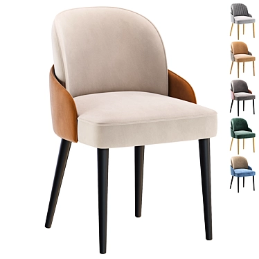  Sleek Modern Chair RUMBEC Design 3D model image 1 