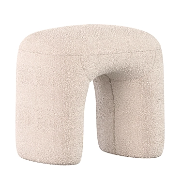 Krops Pouf: Modern Chic Seating 3D model image 1 