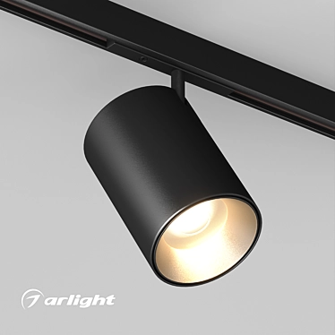 Classic Black Spot Light Fixture 3D model image 1 