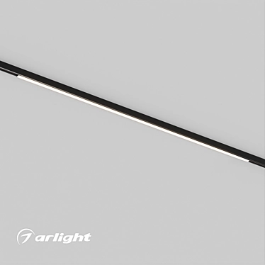 Linear LED Track Light Fixture 3D model image 1 