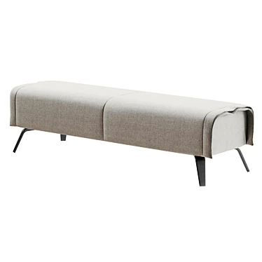 Modern Cuff Bench Design 3D model image 1 