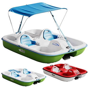 Pelican Monaco Dlx Angler Pedal Boat 3D model image 1 