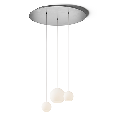 Modern Design Pendant Lamp Trio 3D model image 1 