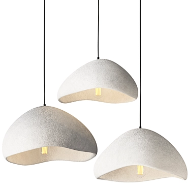 Cloud-inspired Pendant Lighting 3D model image 1 