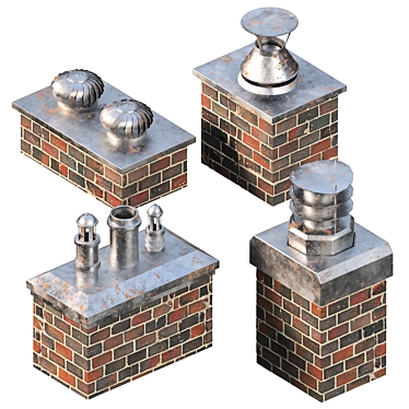 Top-Notch Chimney Ventilation Kit 3D model image 1 