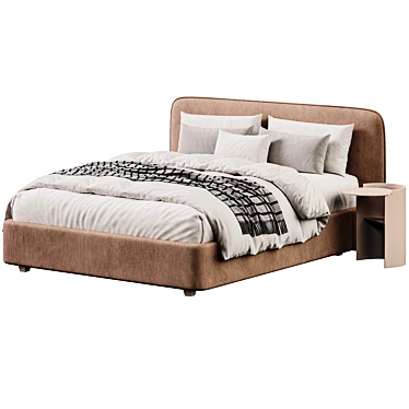 Barry Bed with Storage: Modern Design 3D model image 1 