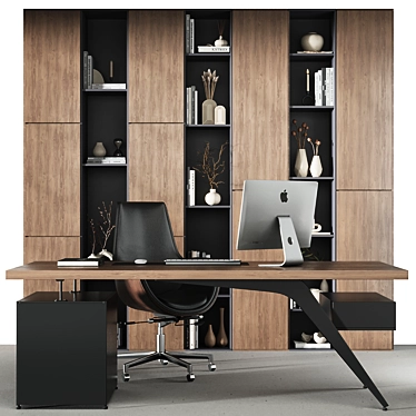 Modern Office Set Furniture 2016 3D model image 1 