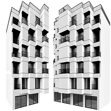 Detailed Building Model No108 3D model image 1 