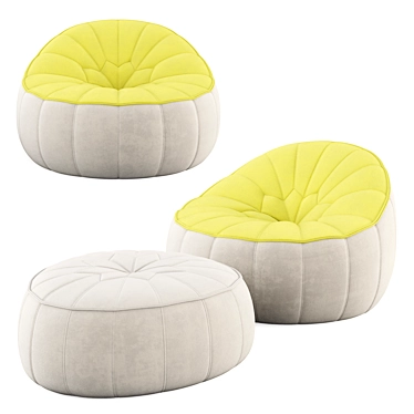 Ligne Roset Armchair with footstool