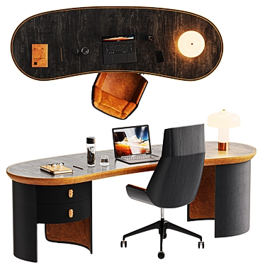 1. Executive Leather Office Chair - Ergonomic Luxury
2. Refurbished MacBook Pro - Space Grey M1
3. Cont 3D model image 1 