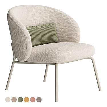 Boconcept Princeton Lounge Chair, Modern Comfort 3D model image 1 