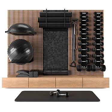 Fitness Home Decor Set 51 3D model image 1 