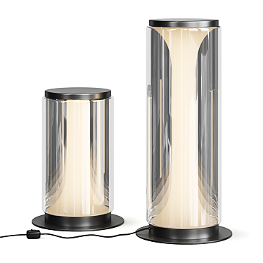 Versatile Miles Table Lamp Faceted 3D model image 1 