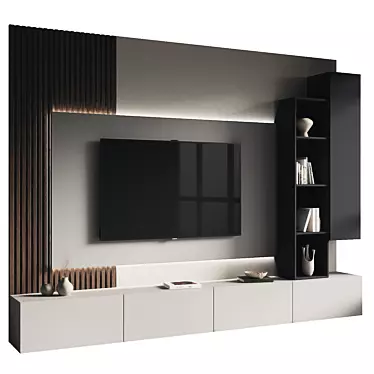 Zenith TV Wall Set 117 3D model image 1 