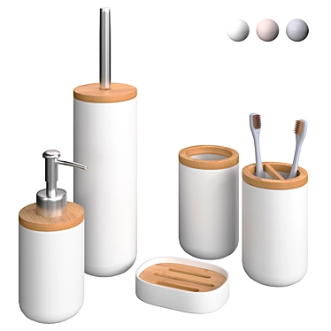 Set of bathroom accessories "Bamboo"