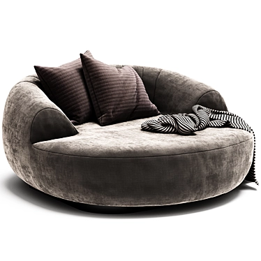 Luxury PALAU Armchair: Exteta Design 3D model image 1 