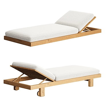 Pure Elegance Lounger Set 3D model image 1 