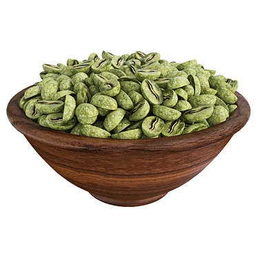 Organic Coffee Bean Bowl 3D model image 1 