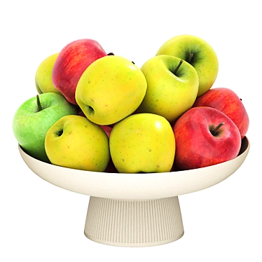 Fruit-Filled Bowl 3D Model 3D model image 1 