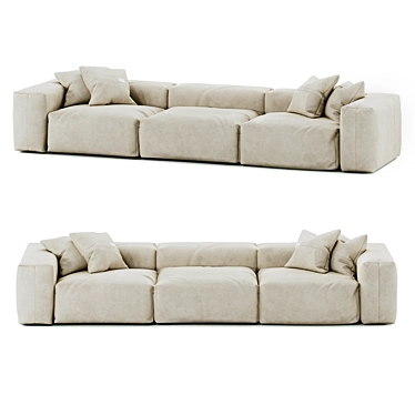 Modular sofa with pillows