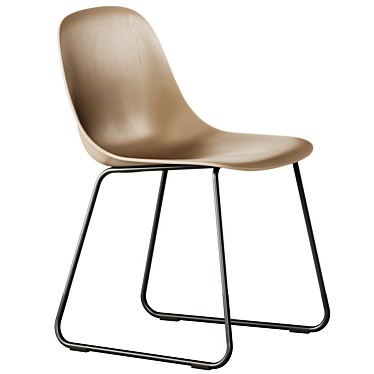 Muuto Fiber Sled Base Chair 3D model image 1 