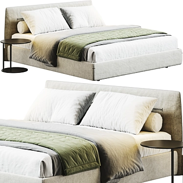 Modern Italian Poliform Jacqueline Bed 3D model image 1 