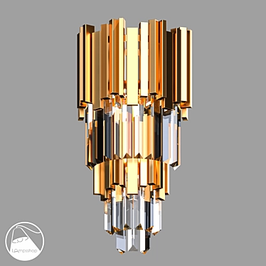 Crystal B Type Wall Sconce 3D model image 1 