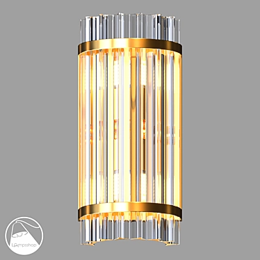 Crystal Wall Sconce B4015-7 G-Kompatibel 3D model image 1 