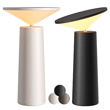 Contemporary Cocktail Table Lamp 3D model image 1 