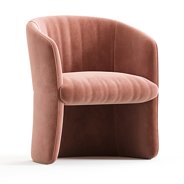 Elegant Janette Easy Chair, Gallotti Radice 3D model image 1 