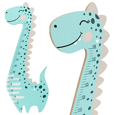 Dinosaur Kids Growth Chart 3D model image 1 