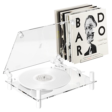 Transparent Turntable white