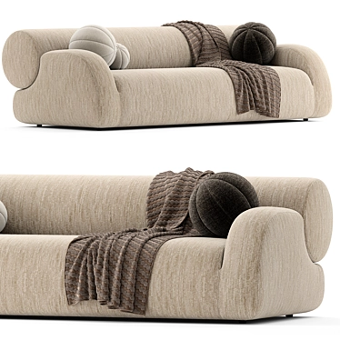  Luxe Jupiter Corner Sofa 3D model image 1 