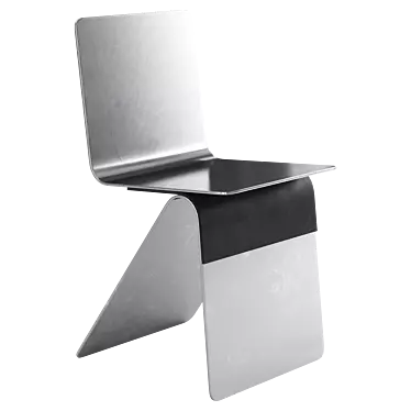 Sleek Aluminum Chair: Leon Ransmeier 3D model image 1 