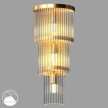 Crystal B Type I Sconce 26x62cm 3D model image 1 