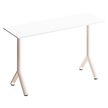 Sleek Modern Writing Desk 3D model image 1 