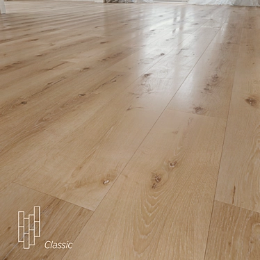 Bukarest Oak Wood Flooring Model 3D model image 1 