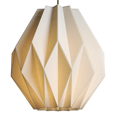 Origami Inspired Geometric Pendant Light 3D model image 1 