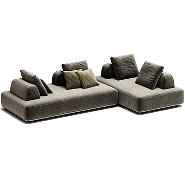  Modern FILIPH Sectional Sofa 3D model image 1 