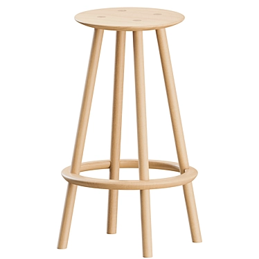 Modern OVO Stools Set, Benchmark 3D model image 1 