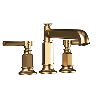 Minimalist Roman Tub Faucet Set 3D model image 1 